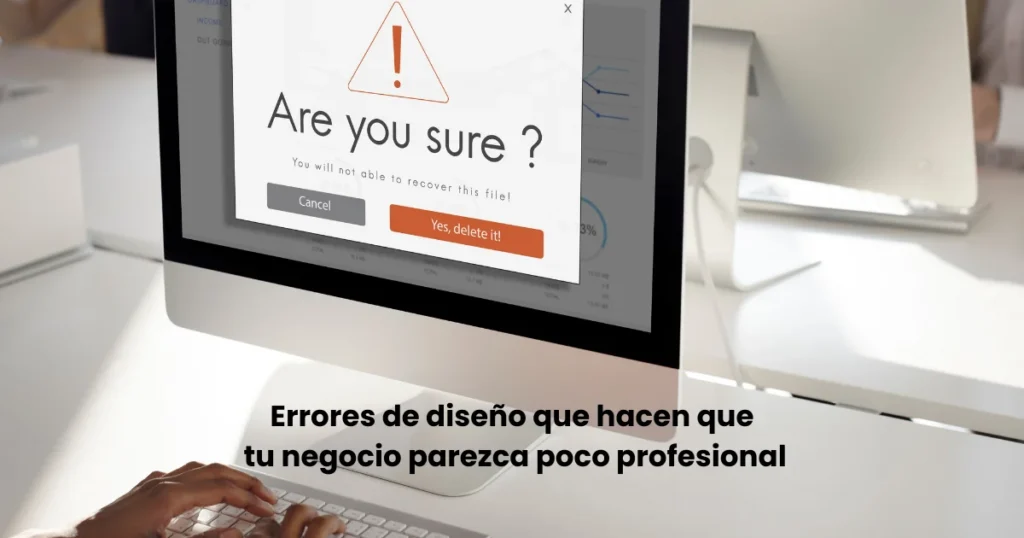 errores de diseño que hacen que tu negocio parezca poco profesional
