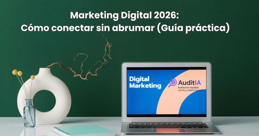 marketing digital 2026 cómo conectar sin abrumar (guía práctica)